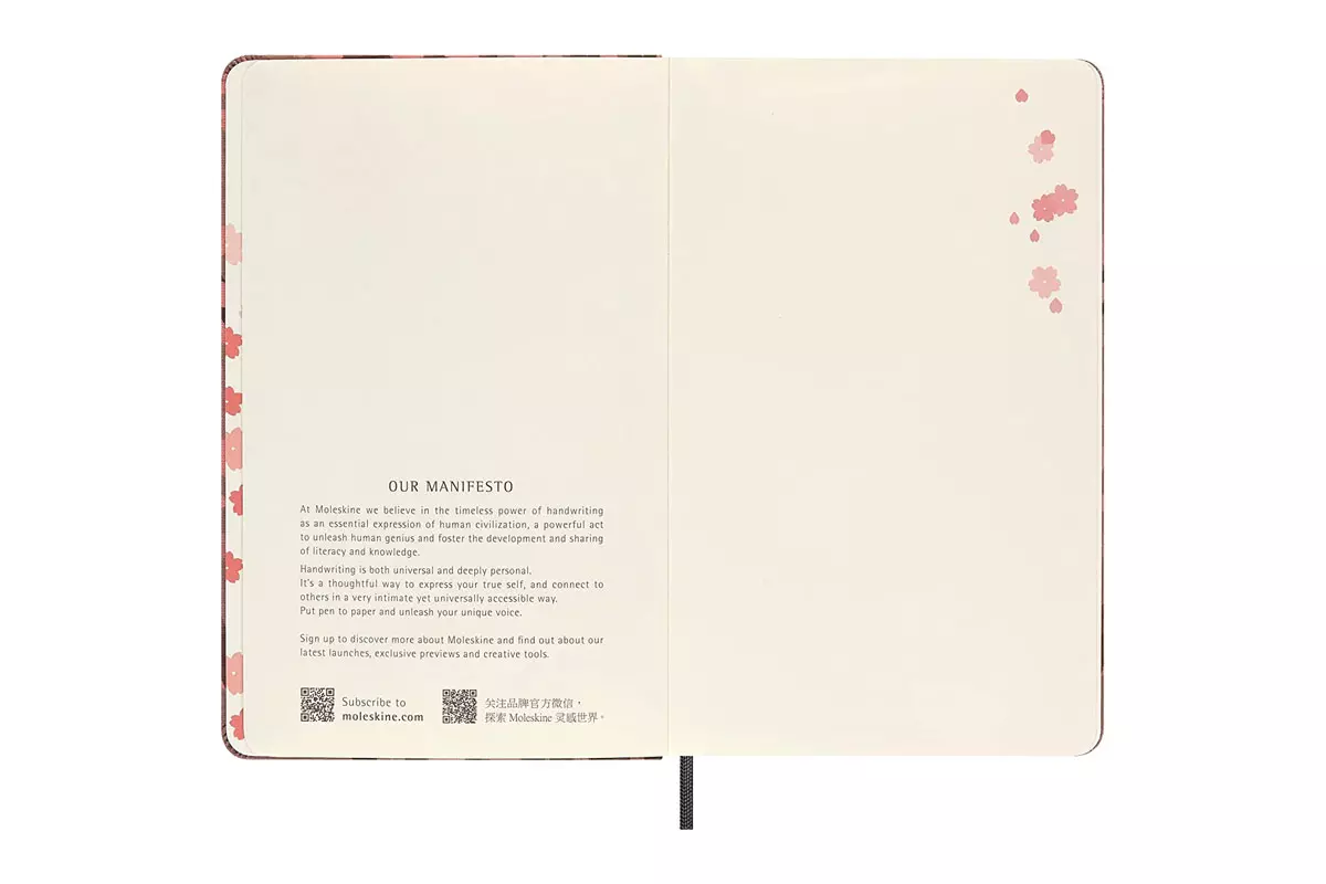 Een Moleskine Limited Edition Sakura Kosuke Tsumura Notebook Ruled Hardcover Large koop je bij Moleskine.nl